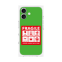 プレミアムスクエアケース［ FRAGILE Sticker - Green ］