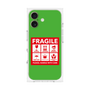 プレミアムスクエアケース［ FRAGILE Sticker - Green ］
