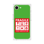 プレミアムスクエアケース［ FRAGILE Sticker - Green ］