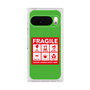 プレミアムスクエアケース［ FRAGILE Sticker - Green ］