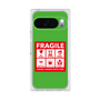 プレミアムスクエアケース［ FRAGILE Sticker - Green ］