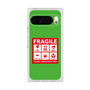 プレミアムスクエアケース［ FRAGILE Sticker - Green ］