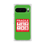 プレミアムスクエアケース［ FRAGILE Sticker - Green ］
