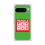 プレミアムスクエアケース［ FRAGILE Sticker - Green ］