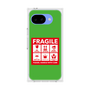 プレミアムスクエアケース［ FRAGILE Sticker - Green ］