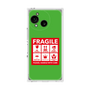 プレミアムスクエアケース［ FRAGILE Sticker - Green ］