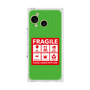 プレミアムスクエアケース［ FRAGILE Sticker - Green ］