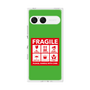 プレミアムスクエアケース［ FRAGILE Sticker - Green ］