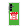 プレミアムスクエアケース［ FRAGILE Sticker - Green ］