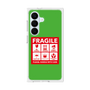 プレミアムスクエアケース［ FRAGILE Sticker - Green ］