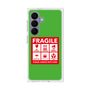 プレミアムスクエアケース［ FRAGILE Sticker - Green ］