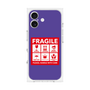 プレミアムスクエアケース［ FRAGILE Sticker - Purple ］
