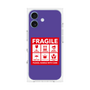 プレミアムスクエアケース［ FRAGILE Sticker - Purple ］