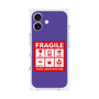プレミアムスクエアケース［ FRAGILE Sticker - Purple ］