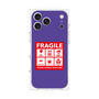 プレミアムスクエアケース［ FRAGILE Sticker - Purple ］