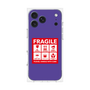 プレミアムスクエアケース［ FRAGILE Sticker - Purple ］