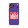 プレミアムスクエアケース［ FRAGILE Sticker - Purple ］