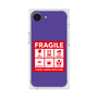 プレミアムスクエアケース［ FRAGILE Sticker - Purple ］