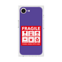 プレミアムスクエアケース［ FRAGILE Sticker - Purple ］