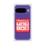 プレミアムスクエアケース［ FRAGILE Sticker - Purple ］