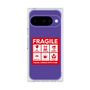プレミアムスクエアケース［ FRAGILE Sticker - Purple ］