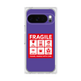 プレミアムスクエアケース［ FRAGILE Sticker - Purple ］
