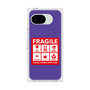 プレミアムスクエアケース［ FRAGILE Sticker - Purple ］
