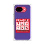 プレミアムスクエアケース［ FRAGILE Sticker - Purple ］