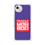 プレミアムスクエアケース［ FRAGILE Sticker - Purple ］