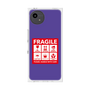 プレミアムスクエアケース［ FRAGILE Sticker - Purple ］