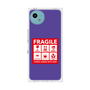 プレミアムスクエアケース［ FRAGILE Sticker - Purple ］