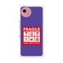プレミアムスクエアケース［ FRAGILE Sticker - Purple ］