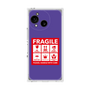 プレミアムスクエアケース［ FRAGILE Sticker - Purple ］