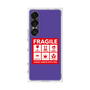 プレミアムスクエアケース［ FRAGILE Sticker - Purple ］