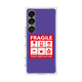 プレミアムスクエアケース［ FRAGILE Sticker - Purple ］