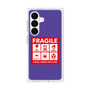 プレミアムスクエアケース［ FRAGILE Sticker - Purple ］