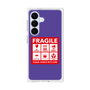 プレミアムスクエアケース［ FRAGILE Sticker - Purple ］