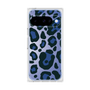 プレミアムスクエアケース［ Leopard - Blue ］