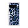 プレミアムスクエアケース［ Leopard - Blue ］