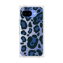 プレミアムスクエアケース［ Leopard - Blue ］
