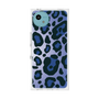 プレミアムスクエアケース［ Leopard - Blue ］