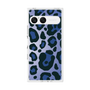 プレミアムスクエアケース［ Leopard - Blue ］