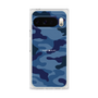プレミアムスクエアケース［ Camouflage - Blue ］