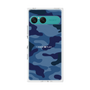 プレミアムスクエアケース［ Camouflage - Blue ］
