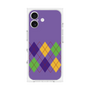 プレミアムスクエアケース［ Nordic Argyle - Purple ］