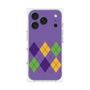 プレミアムスクエアケース［ Nordic Argyle - Purple ］