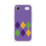 プレミアムスクエアケース［ Nordic Argyle - Purple ］