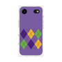 プレミアムスクエアケース［ Nordic Argyle - Purple ］