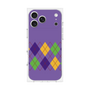 プレミアムスクエアケース［ Nordic Argyle - Purple ］