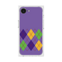 プレミアムスクエアケース［ Nordic Argyle - Purple ］